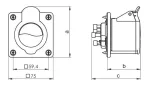 Gniazdo izolacyjne tablicowe 16A /400V 3p+z IP-44 154