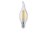 ŹRÓDŁO ŚWIATŁA LED, FILAMENT, C35L, CIEPŁA BIAŁA, E14, 4W, AC 220-240V 50-60Hz, RA>80, KĄT ŚWIECENIA 360*, 400lm, 35mA