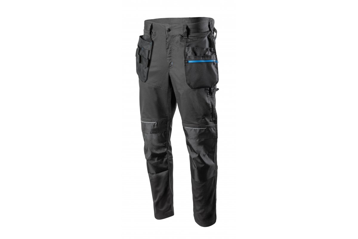 WURNITZ spodnie ochronne elastyczne ciemne szare L (52)