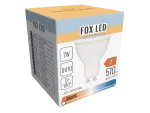 ŻARÓWKA LED GU10 7W 230V CIEPŁA BIAŁA FOX