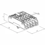 SLK 7/5 E-PIEC L-N-ERDE-DA+-DA Złaczki samozaciskowe do opraw oświetleniowych Electro Terminal