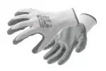 GLAN rękawice ochronne powlekane nitrylem białe/j.szare (12 par/op.) 10