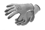 HUNTE rękawice ochronne powlekane poliuretanem c.szare/czarne 10
