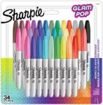 Zestaw Sharpie Fine GLAM POP 34 szt.  F 1,0 mm