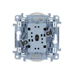 SIMON 10 WC-GZ2MZxx-01-11xx Gniazdo wtyczkowe z uziemieniem podwójne z przesłonami torów prądowych (moduł) 16A, 250V~, zaciski śrubowe; biały