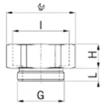 Adapter mosiężny M10/PG7 dł.6mm