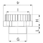 Adapter poliamidowy M25x1,5/M32x1,5