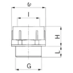 Adapter poliamidowy M32x1,5-PG29