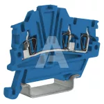 HMM.1/1+2(Ex)i Złącze sprężynowe 1,5mm^2, 1wej-2wyj, niebieskie