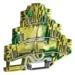 HTTE.2 Złącze sprężynowe 2,5mm^2, 3-piętrowe z PE, żółto-zielone