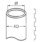 Peszel poliamidowy Multi PA6 AD70 91,0/106,0mm kolor szary