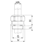 Dławnica poliamidowa GFK M32x1,5 fi14-17mm A1571-32-17000000