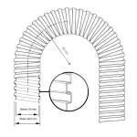 Peszel metalowy galwanizowany INTERFLEX DN8 L50m