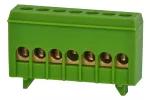 Listwa ochronna 7-modułowa 7x16mm² - zielona IP20