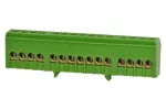 Listwa ochronna 15-modułowa 15x16mm² - zielona IP20