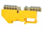 Listwa ochronna 2x5-modułowa 2x5x16mm² - żółta