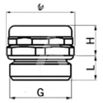 Element wyrównujący ciśnienie z filtrem Pg 11(mały drenaż)