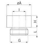 Adapter mosiężny M12x1,5/M16x1,5