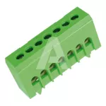 QBLOK.7/TE Blok zacisków 7x16mm^2, zielony