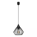 Waya 1P E27, lampa wisząca, max. 60W, czarna