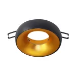 DORADO R, ramka dekoracyjna oprawy punktowej, GU10 max. 35W, okrągła, stała, czarno-złota
