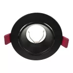 FONDI RC ramka dekoracyjna oprawy punktowej, MR16/GU10 max. 50W, okrągła, stała, aluminiowa, czarna