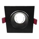 FONDI SC ramka dekoracyjna oprawy punktowej, MR16/GU10 max. 50W, kwadrat, stała, aluminiowa, czarna