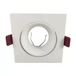 FONDI SC ramka dekoracyjna oprawy punktowej, MR16/GU10 max. 50W, kwadrat, stała, aluminiowa, biała