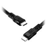 Kabel USB-C - USB-C eXc WHIPPY Pro, 0.9M (100W, szybkie ładowanie), kolor mix ciemny