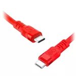Kabel USB-C - USB-C eXc WHIPPY Pro, 0.9M (100W, szybkie ładowanie), kolor mix neonowy