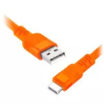 Kabel USB-A - USB-C eXc WHIPPY Pro, 0.9M (60W, szybkie ładowanie), kolor mix neonowy