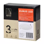 EURUS LED 9W, oprawa downlight, podtynkowa, okrągła,  540lm, 4000K, biała, wbudowany zasilacz LED