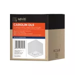 CAROLIN DLS GU10 downlight max 35W, IP20, kwadrat, biały