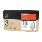 NEFRYT LED 10W, oprawa ogrodowa, 800lm, IP54, 4000K, czarna