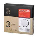 AGAT LED 10W, oprawa ogrodowa, 800lm, IP54, 4000K, czarna