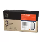 NEFRYT LED 15W, oprawa ogrodowa, 1100lm, IP54, 4000K, czarna