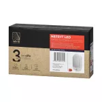 NEFRYT LED 15W, oprawa ogrodowa z czujnikiem ruchu, 1100lm, IP54, 4000K, biała