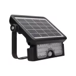 LUX LED 5W, naświetlacz solarny z czujnikiem ruchu 500lm, IP65, 4000K, 2x1500mAh, czarny