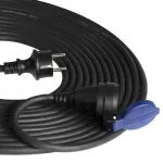 Przedłużacz warsztatowy bryzgoszczelny IP44, 1x2P+Z 10m,kabel gumowy olejoodporny H07RN-F 3x1,5mm2, 230VAC/16A