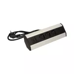 Gniazdo meblowe z ładowarką USB i przewodem 1,8m, 3x2P+Z, 2xUSB (typ A, 2,1A)