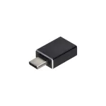 Gniazdo meblowe Ø6cm wpuszane w blat z ładowarką USB z gniazdem typu C i przejściówką USB C-A oraz z przewodem 1,5m. 1x2P+Z z systemem EasyEject, 1xUSB QC 3.0, czarne