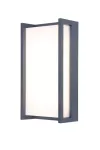 QUBO Wall Architectural Modern Diffuse Light LED 3000K (Warm White) Dark Grey