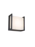 QUBO Wall Architectural Modern Diffuse Light LED 3000K (Warm White) Dark Grey