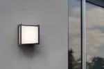 QUBO Wall Architectural Modern Diffuse Light LED 3000K (Warm White) Dark Grey