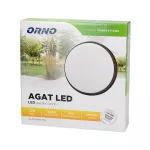 AGAT LED 10W, oprawa ogrodowa, 800lm, IP54, 4000K, czarna