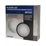 Plafon z mikrofalowym czujnikiem ruchu ZEFIR LED 25W, 1750lm, IP66, 4000K, poliwęglan mleczny, czarny