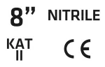 Rękawice ogrodowe pokryte nitrylem, rozmiar 8"