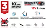 Pilarka szablowa akumulatorowa bezszczotkowa Energy+ 18V, bez akumulatora