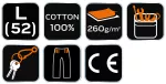 Krótkie spodenki COTTON Slim, 100% cotton, rozmiar L