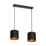 NEVA 2P E27, lampa wisząca, max. 2x60W, czarna